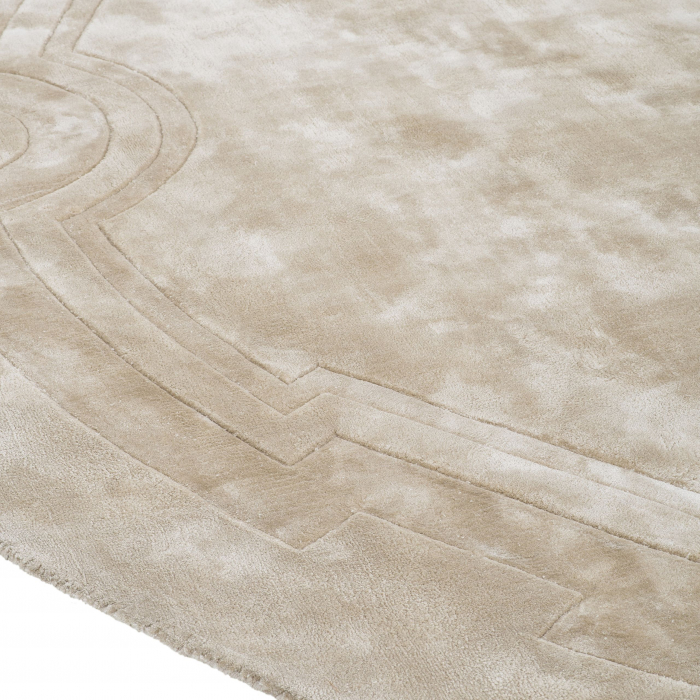 Covor living / dormitor de lux rotund gri/crem Palazzo Ø 280 cm tesut manual  | Eichholtz - 113179 [8]