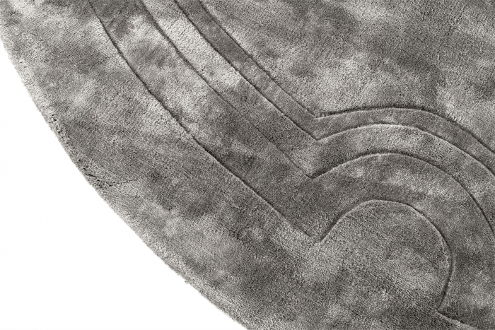 Covor living / dormitor de lux rotund gri/crem Palazzo Ø 280 cm tesut manual  | Eichholtz - 113179 [2]