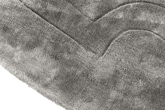 Covor living / dormitor de lux rotund gri/crem Palazzo Ø 280 cm tesut manual  | Eichholtz - 113179 [6]