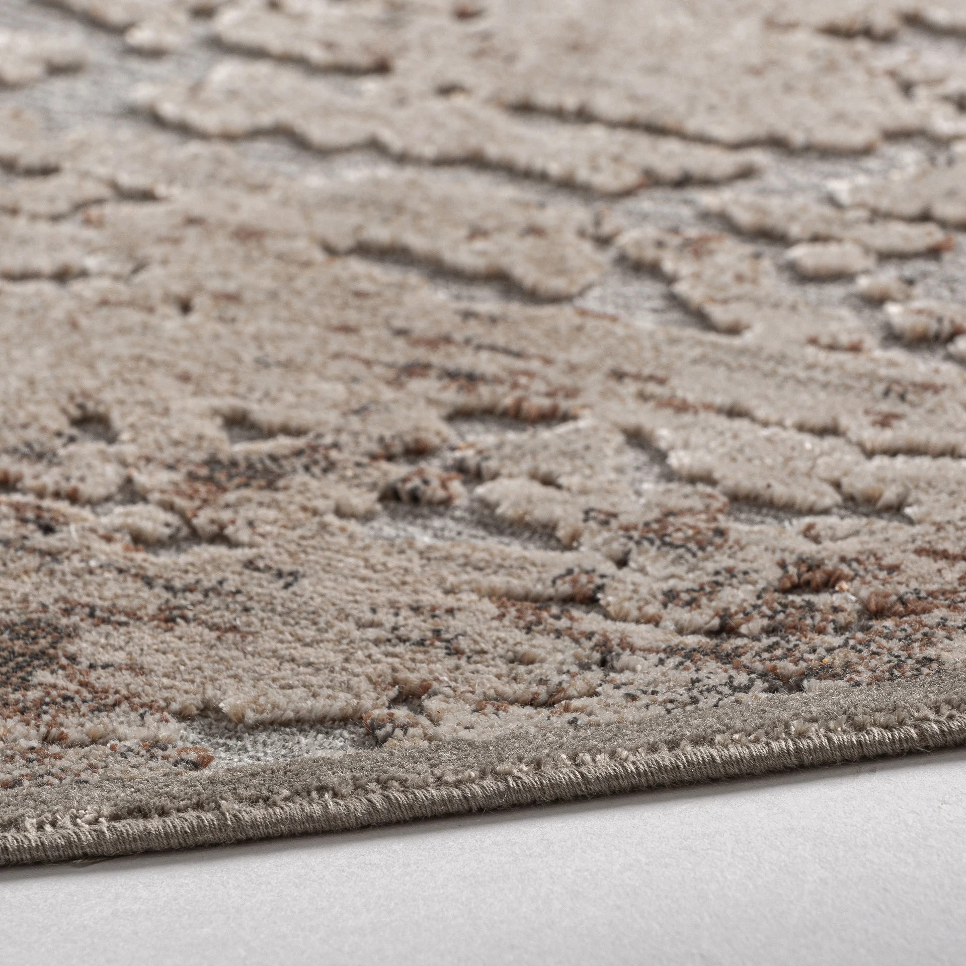 Covor din Poliester si Vascoza, Tonuri Maronii, 240x240 cm, Stil Contemporan - VicalHome 38278 [2]