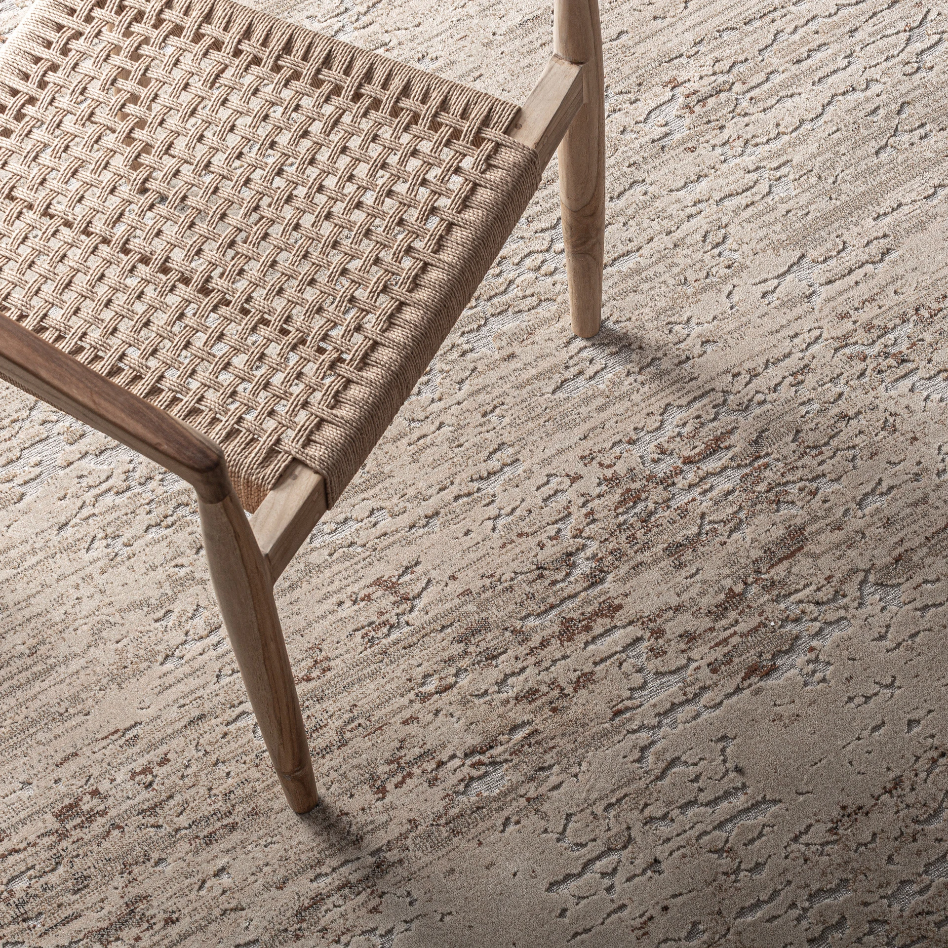 Covor din Poliester si Vascoza, Tonuri Maronii, 240x240 cm, Stil Contemporan - VicalHome 38278 [4]