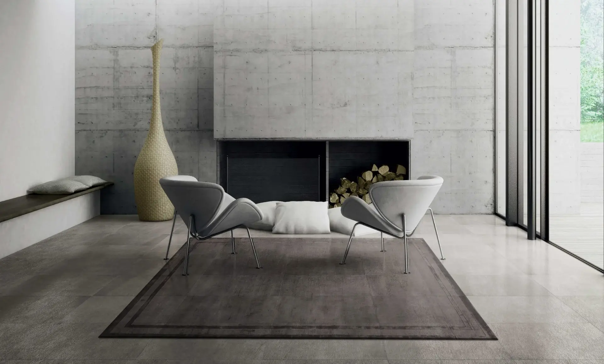 Covor living / dormitor Frame Steel Gray (160x230 cm/200x300 cm) Carpet Decor [4]