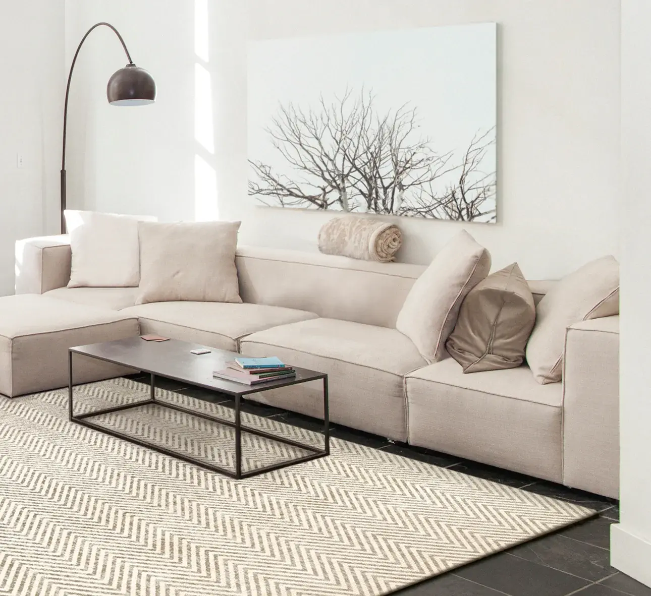 Covor living / dormitor Luno Cold Beige (160x230 cm/200x300 cm) Carpet Decor [7]