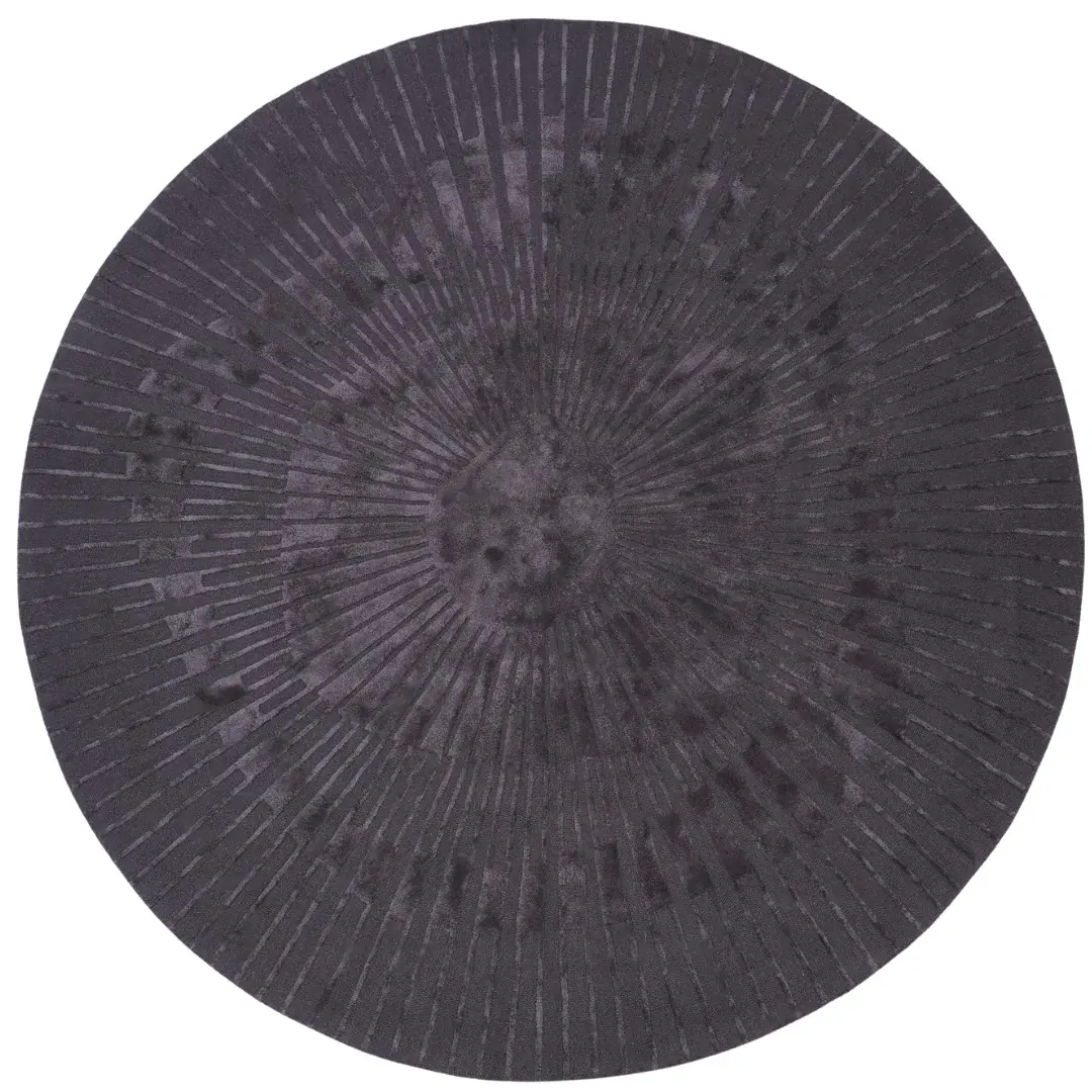 Covor living / dormitor Radius Dark Gray (⌀200 cm/⌀250 cm) Carpet Decor [1]