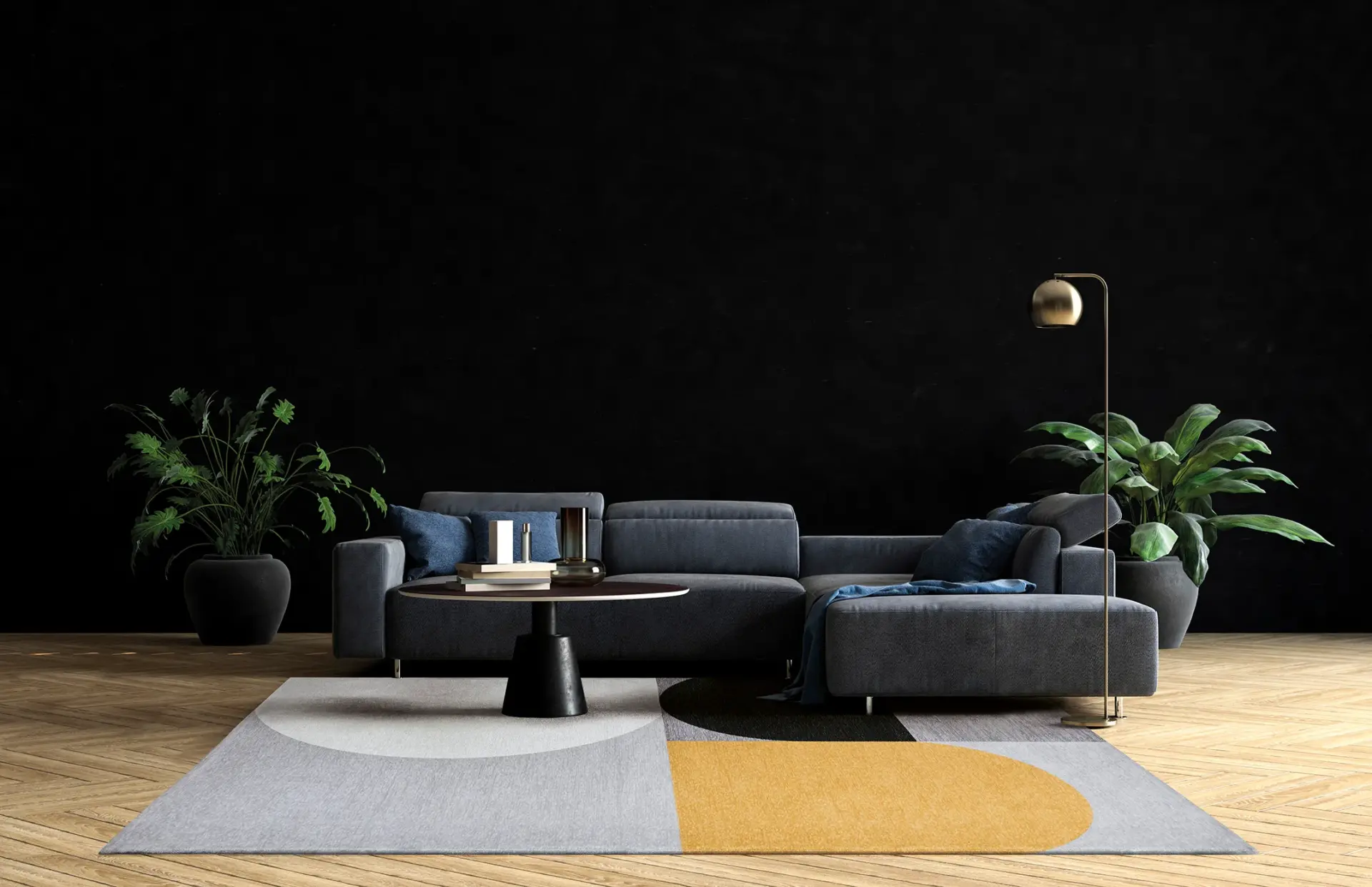 Covor living / dormitor Silva Yellow (160x230 cm/200x300 cm) Carpet Decor [1]