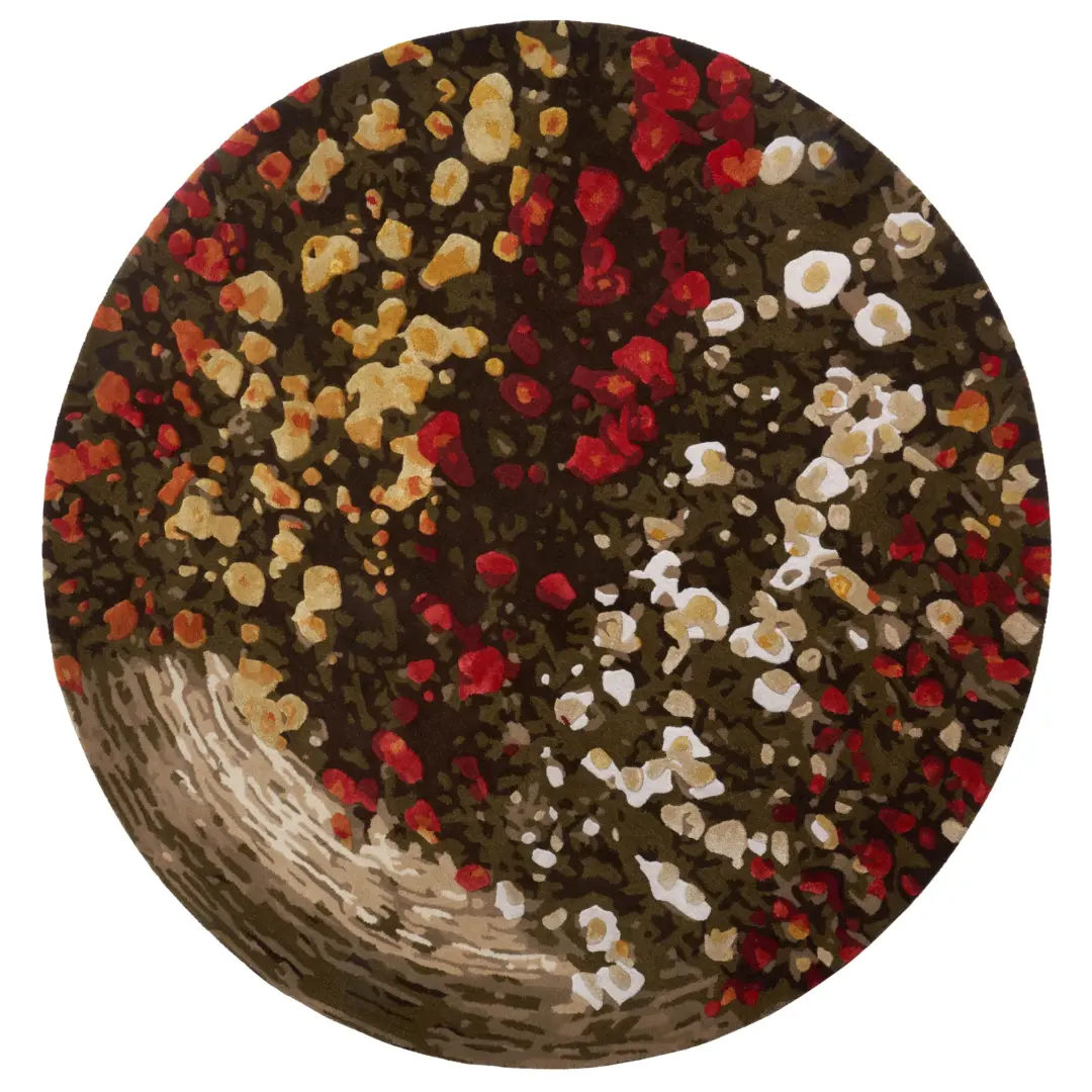 Covor living / dormitor Spring Flowers (⌀200 cm/⌀250 cm) Carpet Decor [4]