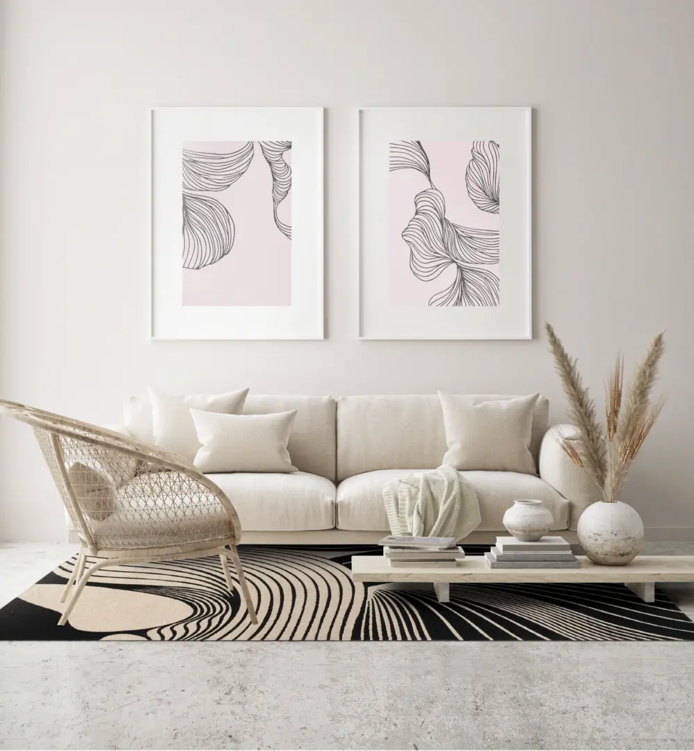 Covor living / dormitor Vento Beige (160x230 cm/200x300 cm) Carpet Decor [6]