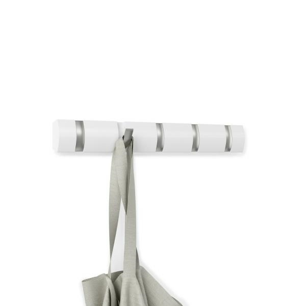 Cuier alb modern Katia cu 3,5 sau 8 carlige rabatabile, 318853-660 - King [4]
