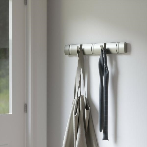 Cuier argintiu Katia design modern cu 5 carlige rabatabile, nichel, 318852-410 - King [4]