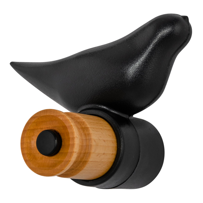 Cuier Bird 11x9x10 cm, Polipropilenă Negru Mat - King Home [2]