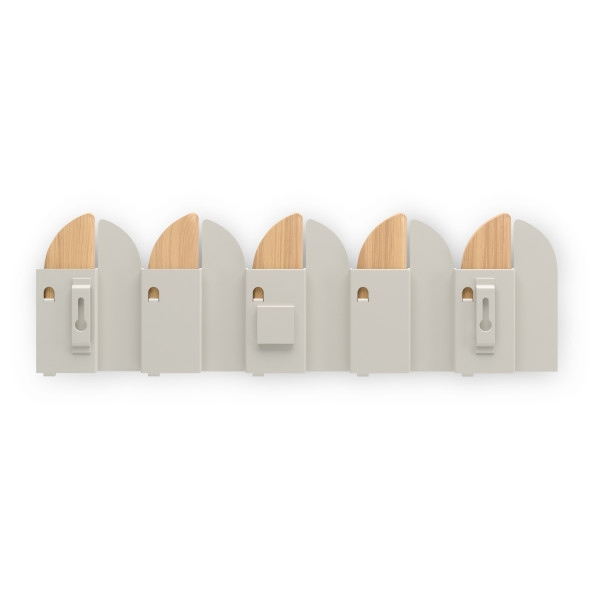 Cuier Saloon 43x5,1x14 cm, Lemn de Fag Bej Mat - Umbra [5]