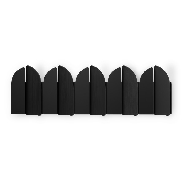 Cuier Saloon 43x5,1x14 cm, Lemn de Fag Negru Mat - Umbra [3]