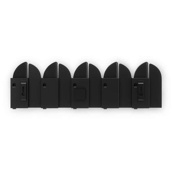 Cuier Saloon 43x5,1x14 cm, Lemn de Fag Negru Mat - Umbra [4]