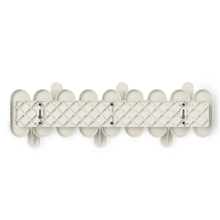 Cuier Tempo 47x6x16 cm, Plastic Reciclat și Fibră de Lemn Bej - Umbra [3]