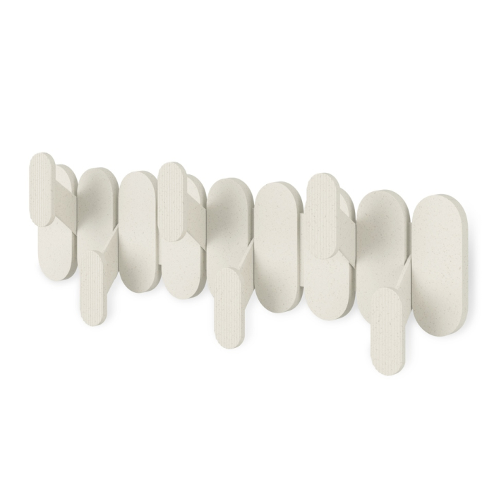 Cuier Tempo 47x6x16 cm, Plastic Reciclat și Fibră de Lemn Bej - Umbra [2]