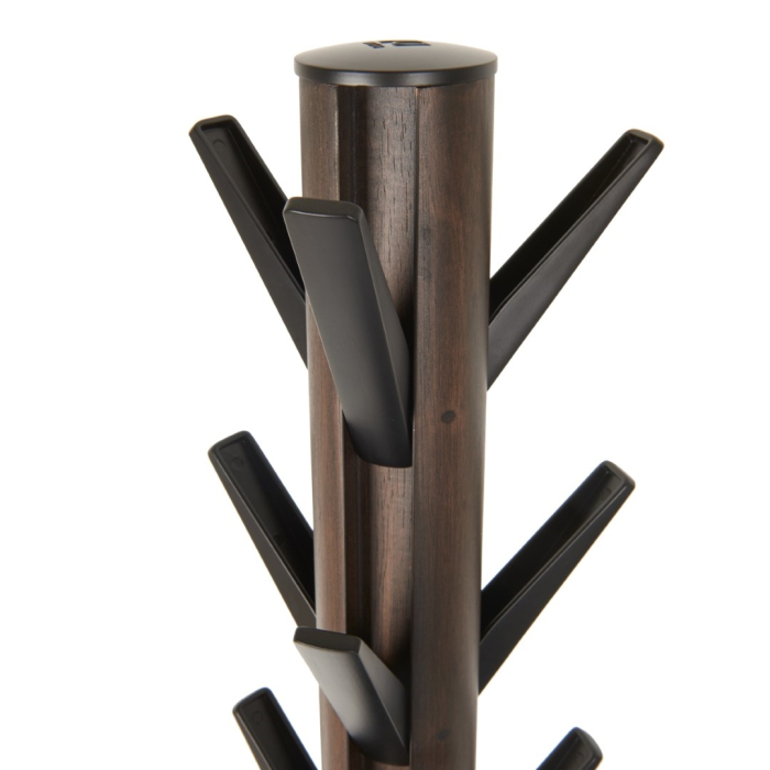 Cuier Flapper 40x40x168 cm, Lemn Negru Nuc - Umbra [2]