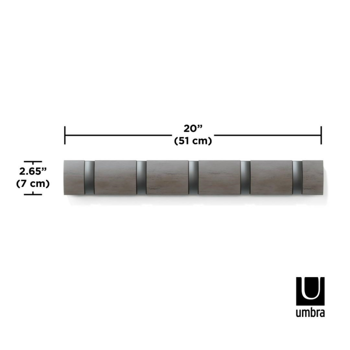 Cuier Flip 5 51x3x6 cm, Gri - Umbra [6]