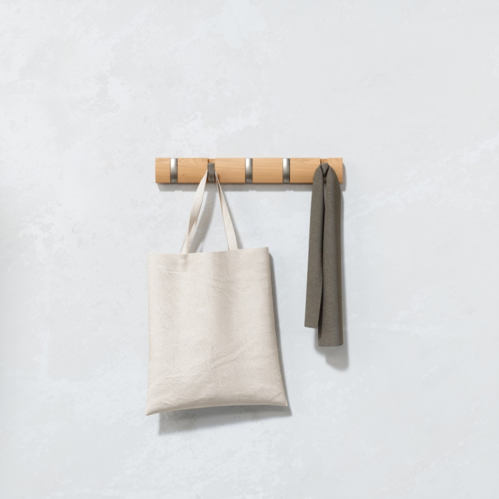 Cuier Flip 5 51x3x6 cm, Lemn Natural - Umbra [3]