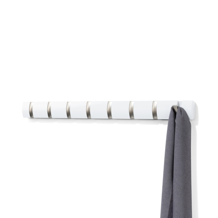Cuier Flip 8 81,3x2,5x7,6 cm, Alb - Umbra [3]