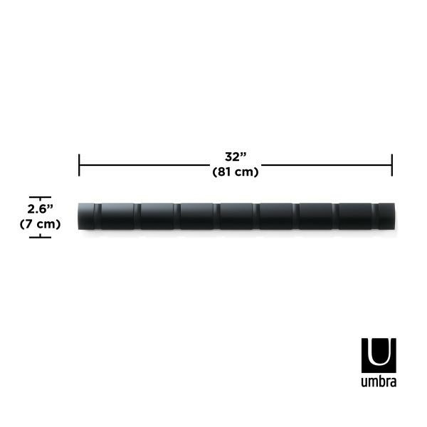 Cuier Flip 8 81,3x2,5x7,6 cm, Negru - Umbra [6]