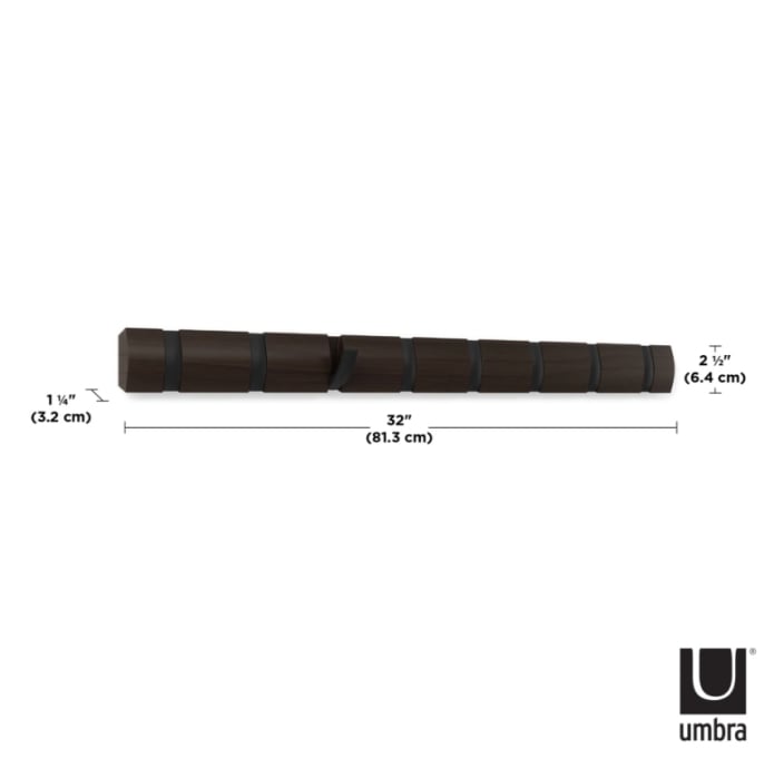 Cuier Flip 8, Negru Nuc - Umbra [3]