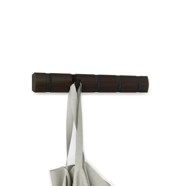 Cuier maro nuc Katia design modern cu 3,5 sau 8 carlige rabatabile, 318858-048 - King [10]