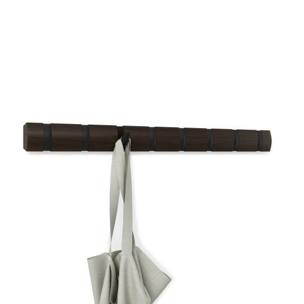 Cuier maro nuc Katia design modern cu 3,5 sau 8 carlige rabatabile, 318858-048 - King [2]