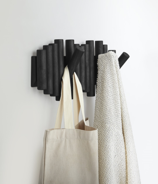 Cuier Picket Rail 38x4x18 cm, Negru - Umbra [4]