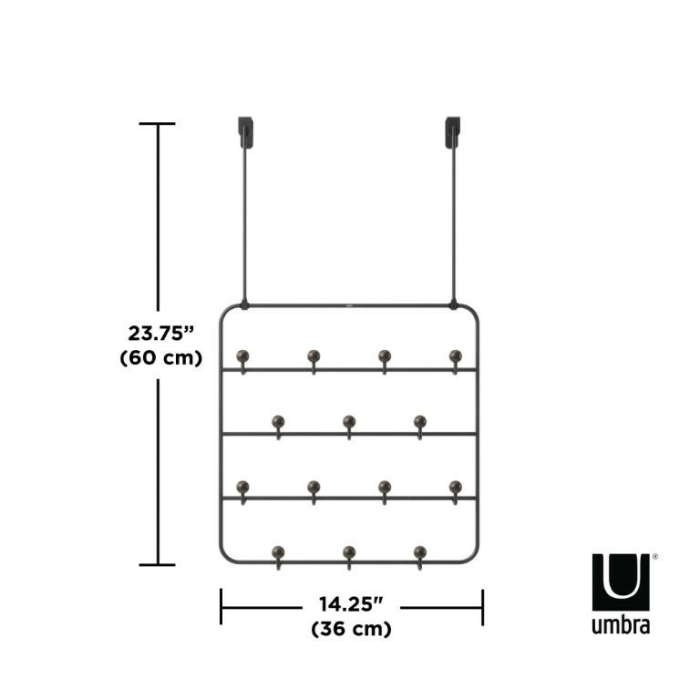 Cuier Estique 36x9x60 cm, Negru Nuc - Umbra [6]