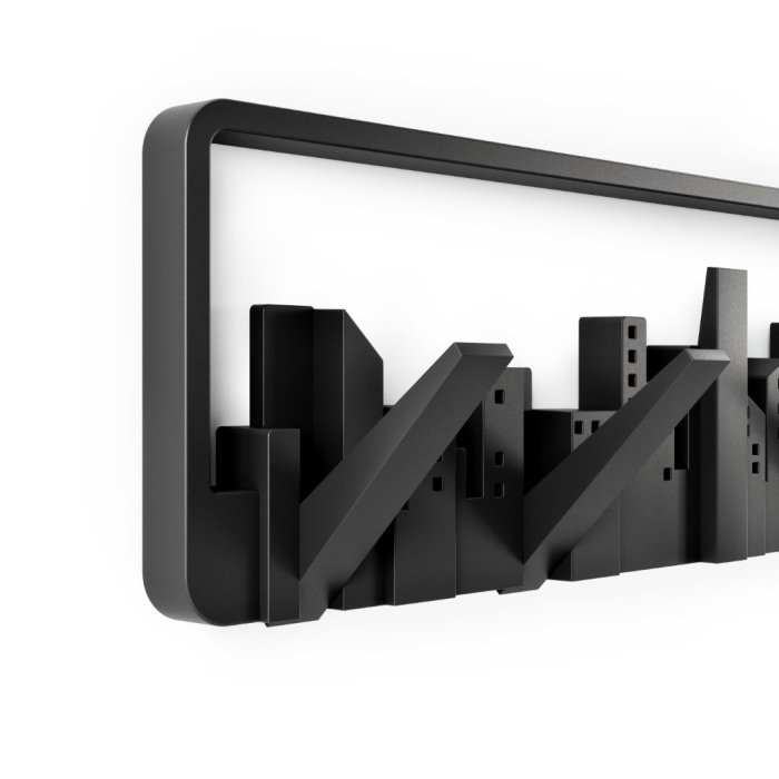 Cuier Skyline 50x2x15 cm, Negru - Umbra [3]