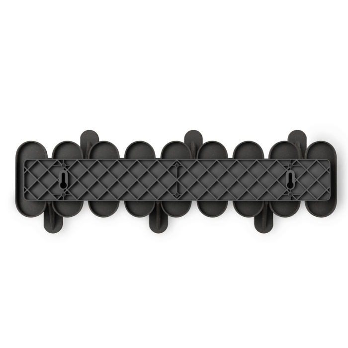 Cuier Tempo 47x6x16 cm, Plastic Reciclat și Fibră de Lemn Negru - Umbra [2]