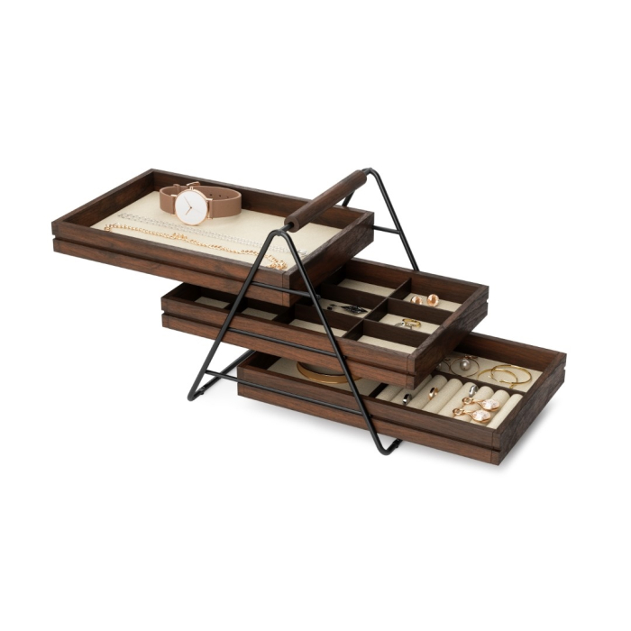 Cutie de Bijuterii Terrace din Lemn, 18x20x25cm, Umbra 1004037-048 [2]