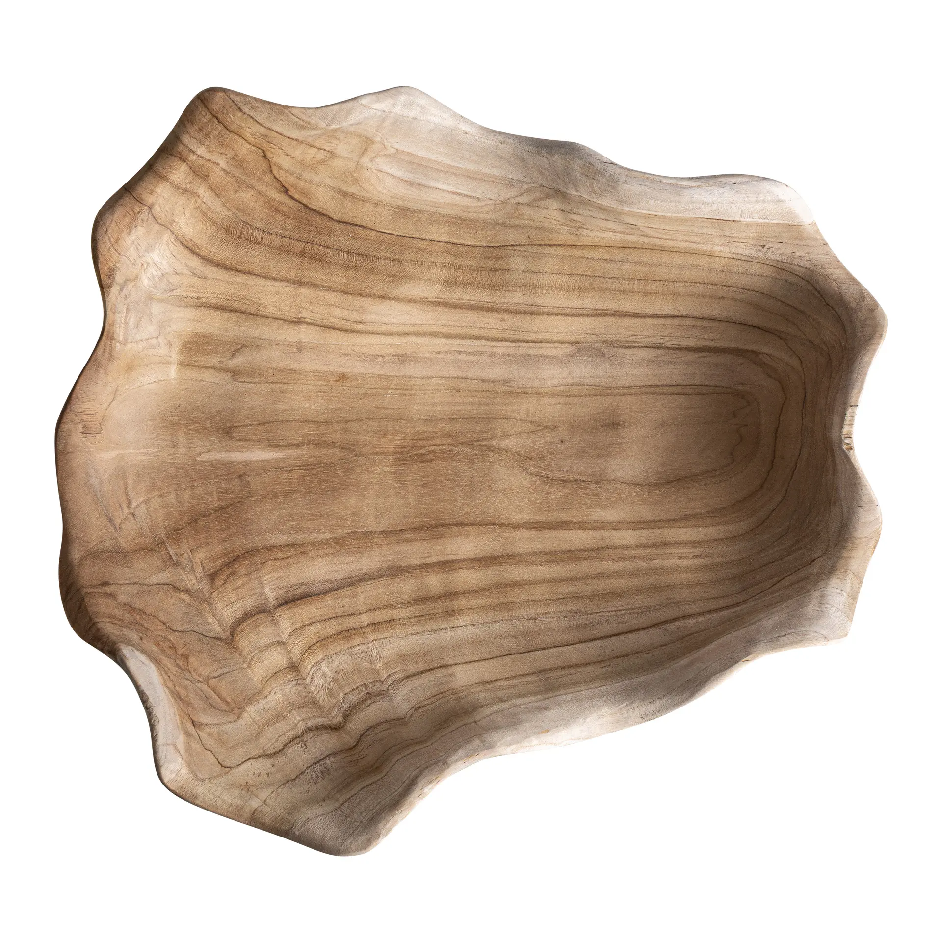 Decor de Masa 48x40x10 cm, Lemn de Tec Maro - VicalHome VicalHome 38588 [2]