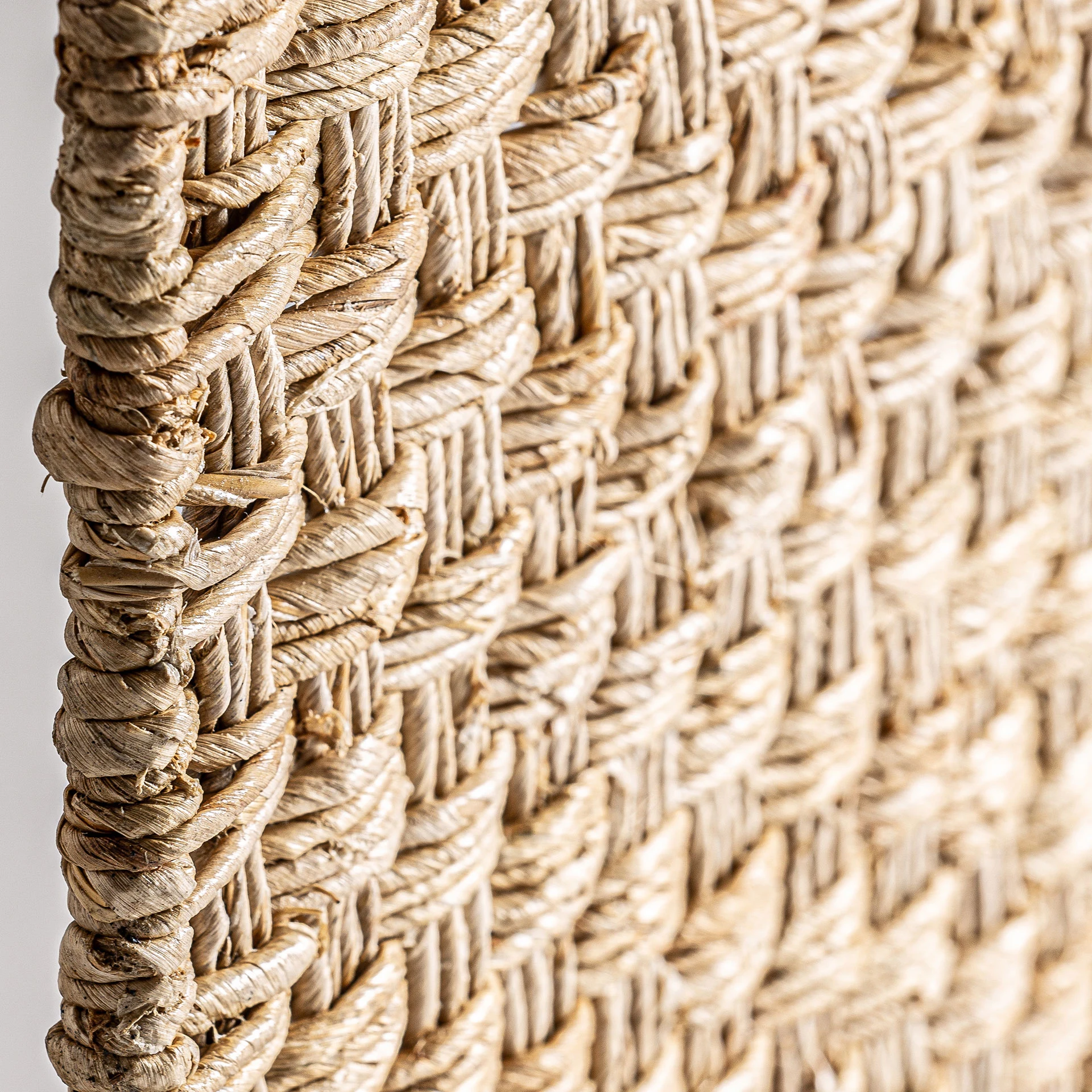 Decoratiune de Perete din Fibra Naturala si Fier, 56x2x56 cm, Stil Boho - VicalHome 33522 [15]
