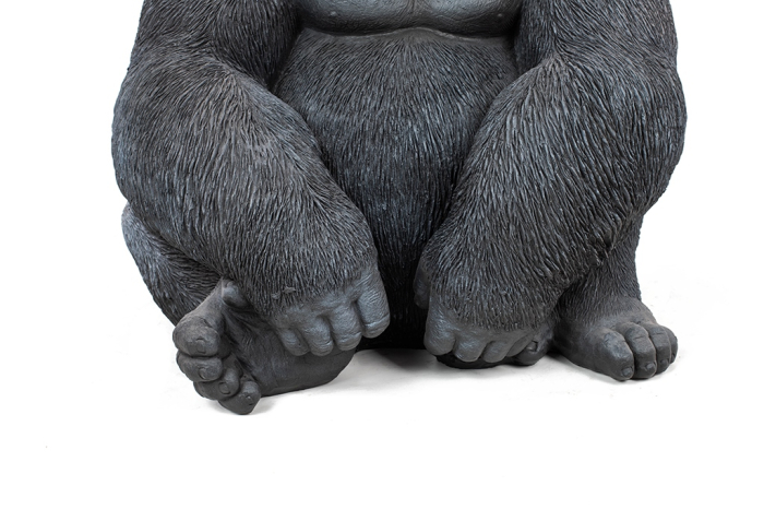 Decorativ de Podea Gorilla Xl 60x55x76 cm, Plastic Negru - Kare Design [7]