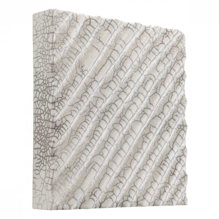   Divizia de Decorațiuni de Perete raku ceramică diagonală crăpată albă 119274 EICHHOLTZ [3]