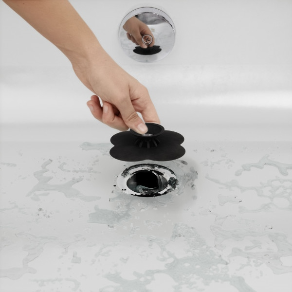 Dop de Scurgere Bloom 12x3x12 cm, Silicon Negru - Umbra [11]
