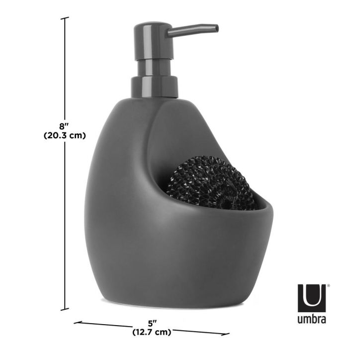 Dozator de Săpun Joey 3x20x20 cm, Ceramică Gri - Umbra [6]