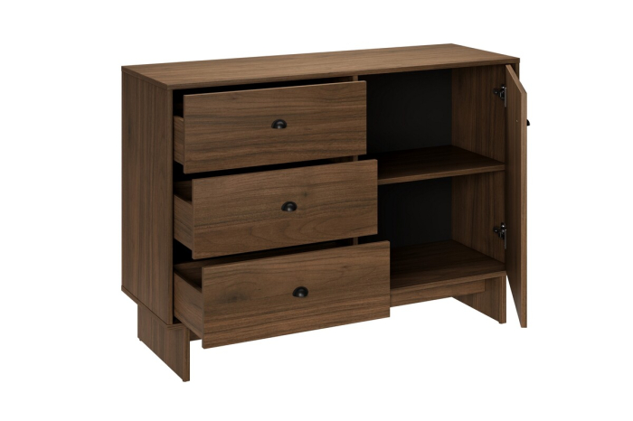 Dresser 118cm 1 door 3 drawers Yori Villa Nuc Villa YORI VILLA 72-118-40-1D3S COMAD [3]