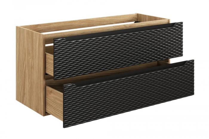 Dulap baie 57 x 120 x 46 cm Ocean Black 2 sertare, cod 82-120-2S COMAD [2]