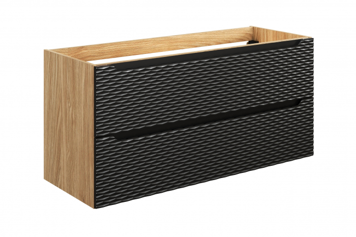 Dulap baie 57 x 120 x 46 cm Ocean Black 2 sertare, cod 82-120-2S COMAD [1]
