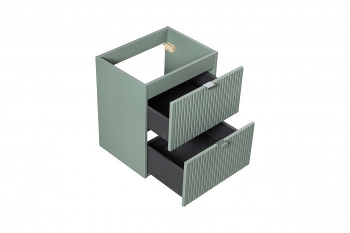 Dulap baie 7 x 50 x 39 cm, 2 sertare, Line Reed Green, D 82-50-2S, COMAD [6]