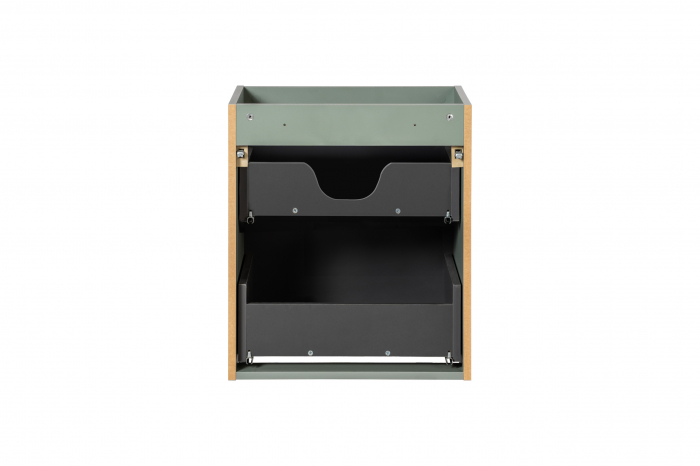 Dulap baie 7 x 50 x 39 cm, 2 sertare, Line Reed Green, D 82-50-2S, COMAD [4]