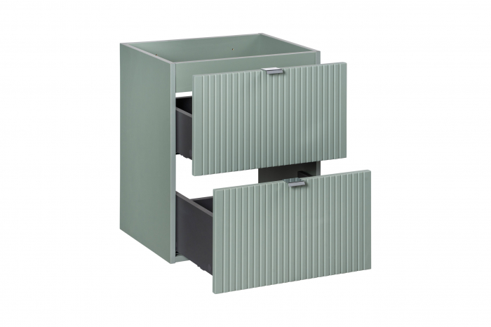 Dulap baie 7 x 50 x 39 cm, 2 sertare, Line Reed Green, D 82-50-2S, COMAD [3]
