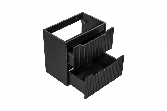 Dulap baie 60 cm, Nova Black, 2 sertare, 57 x 60 x 39 cm, D2 82-60-2S [4]