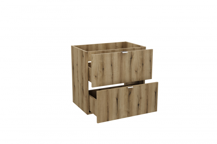 Dulap baie 57 x 60 x 39 cm stejar Nova 2 sertare A 82-60-2S COMAD [3]