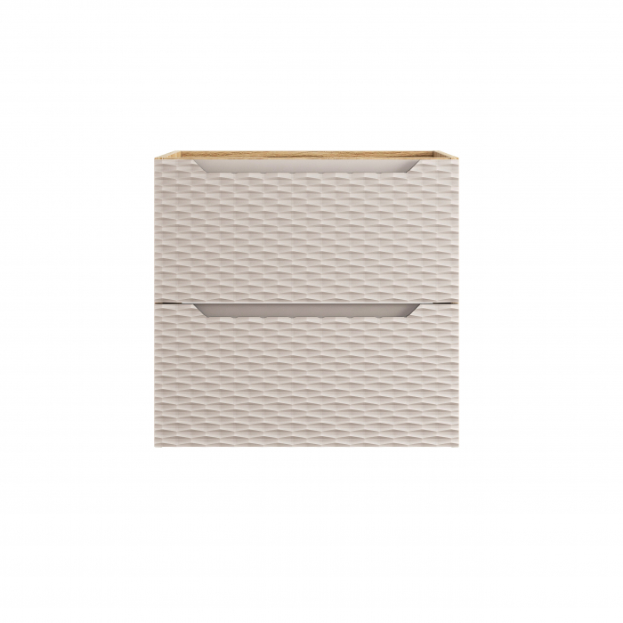 Dulap baie 57 x 60 x 46 cm, finisaj Ocean Beige, 2 sertare, cod 82-60-2S, Comad [3]
