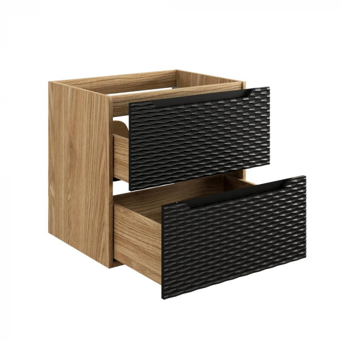 Dulap baie 57 x 60 x 46 cm, Ocean Black, 2 sertare, 82-60-2S, Comad [2]