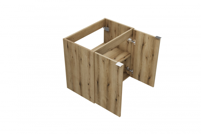 Dulap baie 57 x 60 x 39 cm stejar, 2 usi, Nova COMAD [3]