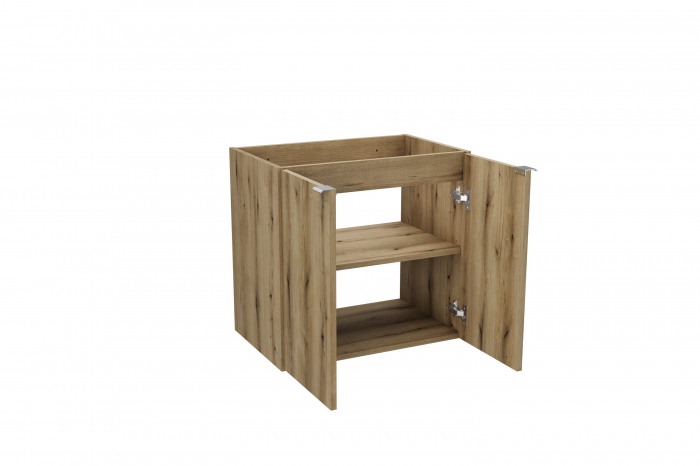 Dulap baie 57 x 60 x 39 cm stejar, 2 usi, Nova COMAD [2]